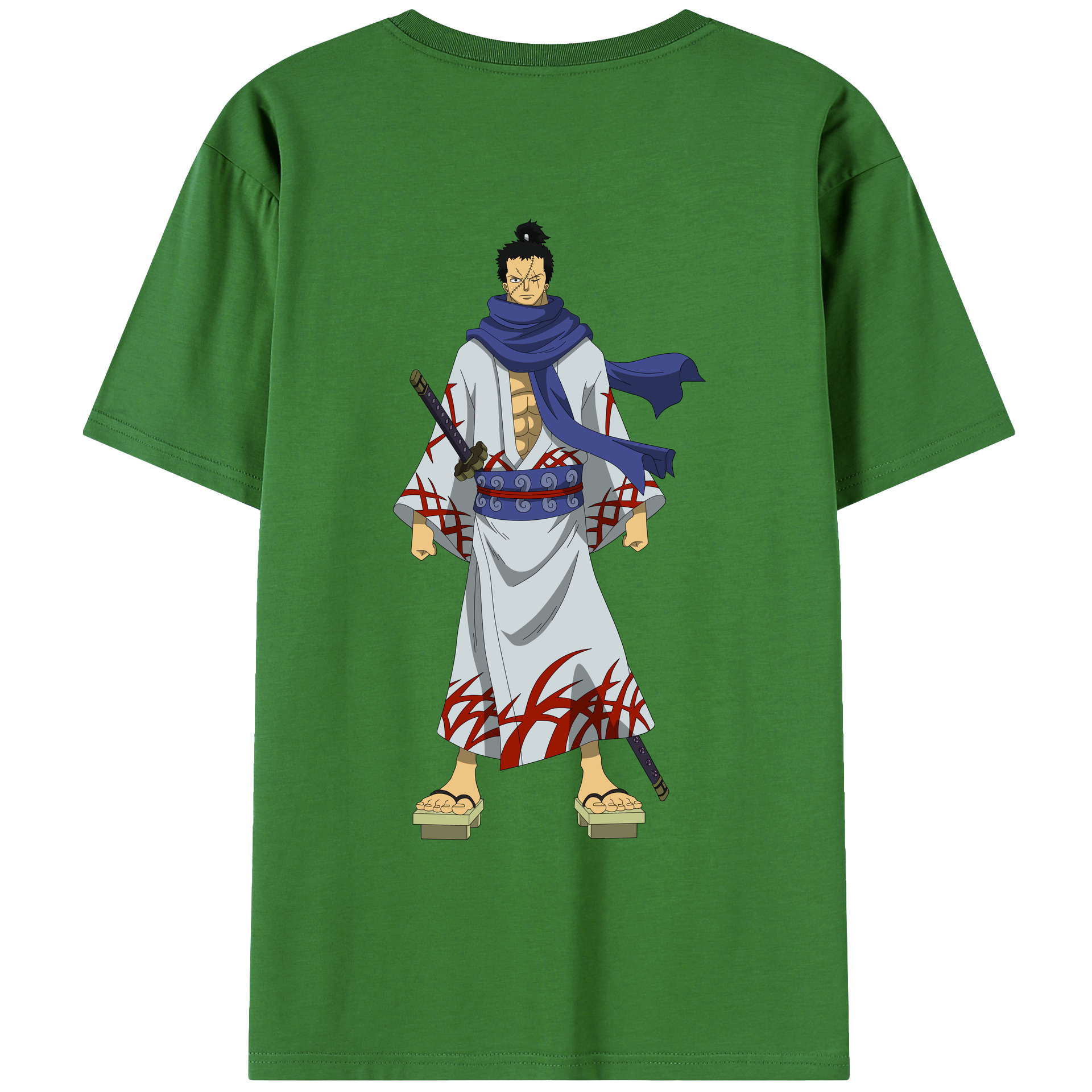 ワンピース ロロノア・ゾロ ONE PIECE Roronoa Zoro レディース半袖Tシャツ(バックプリント)